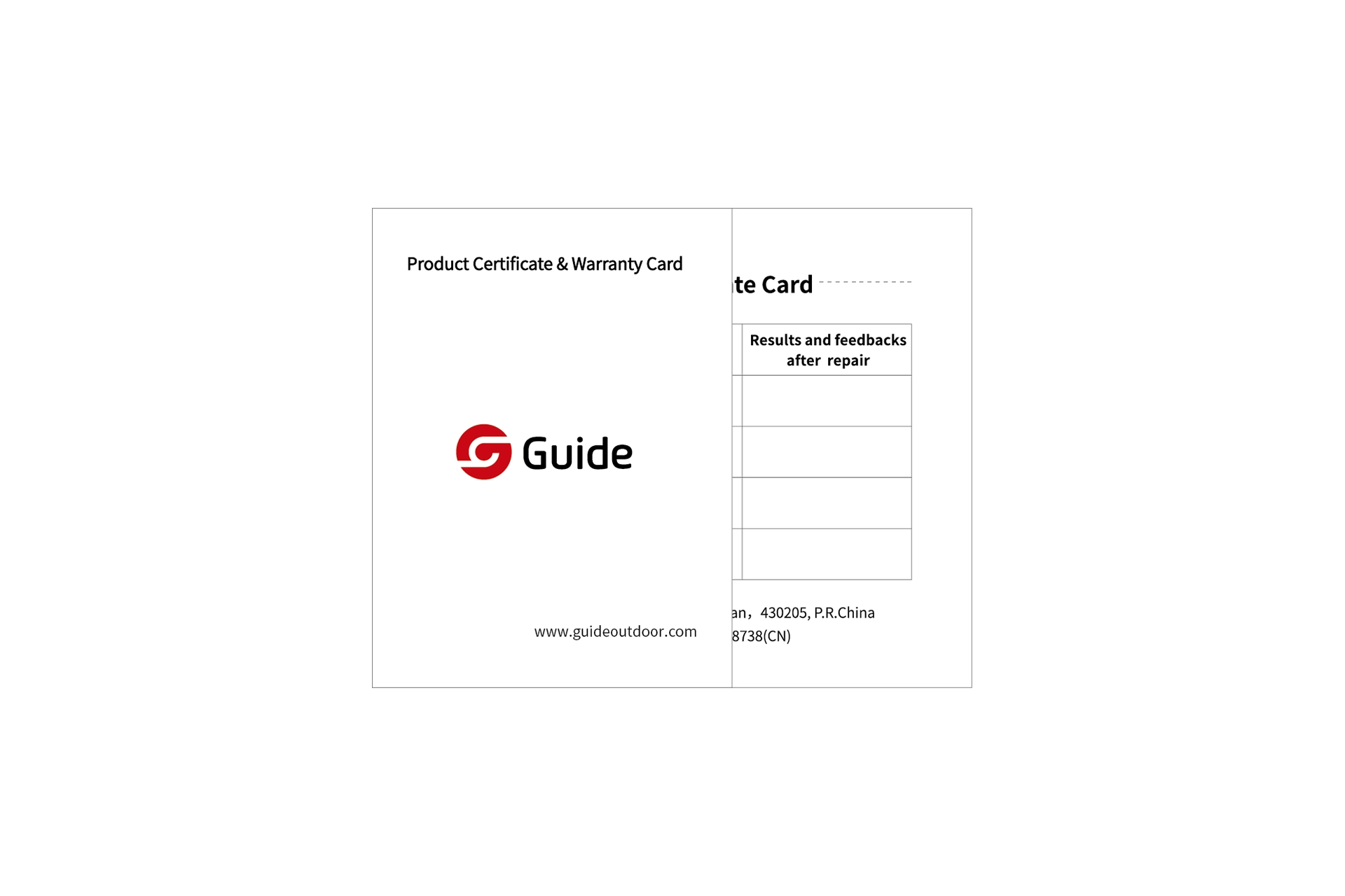 Warranty Card